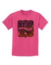 Go Outside - Beautiful Cliffs Childrens T-Shirt-Childrens T-Shirt-TooLoud-Sangria-X-Small-Davson Sales