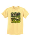 Go Outside - Beautiful Cliffs Childrens T-Shirt-Childrens T-Shirt-TooLoud-Daffodil-Yellow-X-Small-Davson Sales