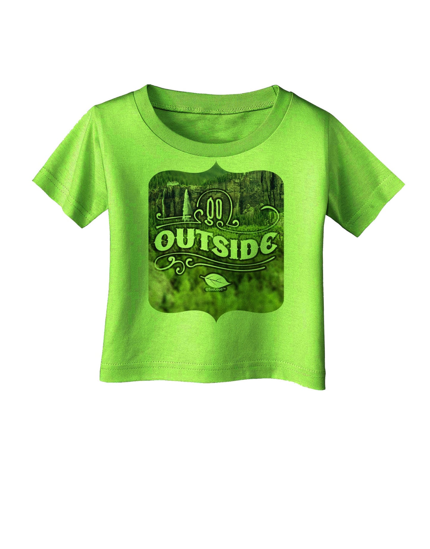 Go Outside - Beautiful Cliffs Infant T-Shirt-Infant T-Shirt-TooLoud-Lime-Green-06-Months-Davson Sales