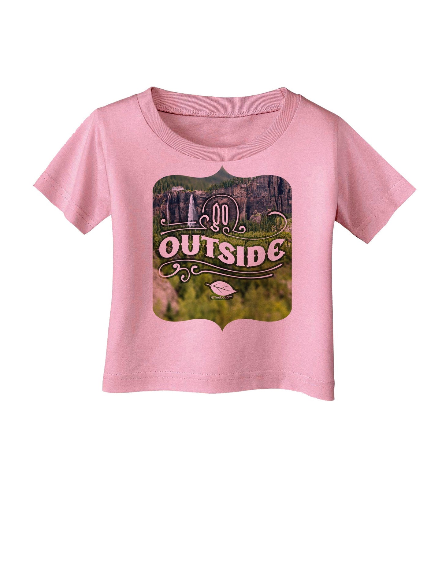 Go Outside - Beautiful Cliffs Infant T-Shirt-Infant T-Shirt-TooLoud-Candy-Pink-06-Months-Davson Sales