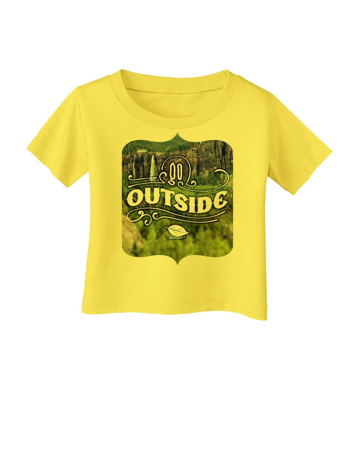 Go Outside - Beautiful Cliffs Infant T-Shirt-Infant T-Shirt-TooLoud-Yellow-06-Months-Davson Sales