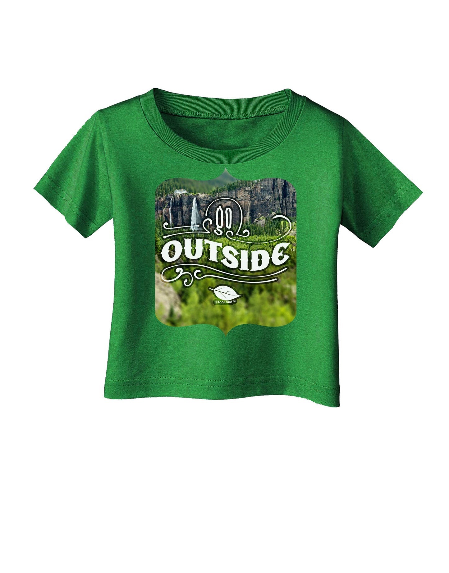 Go Outside - Beautiful Cliffs Infant T-Shirt Dark by-Infant T-Shirt-TooLoud-Clover-Green-06-Months-Davson Sales