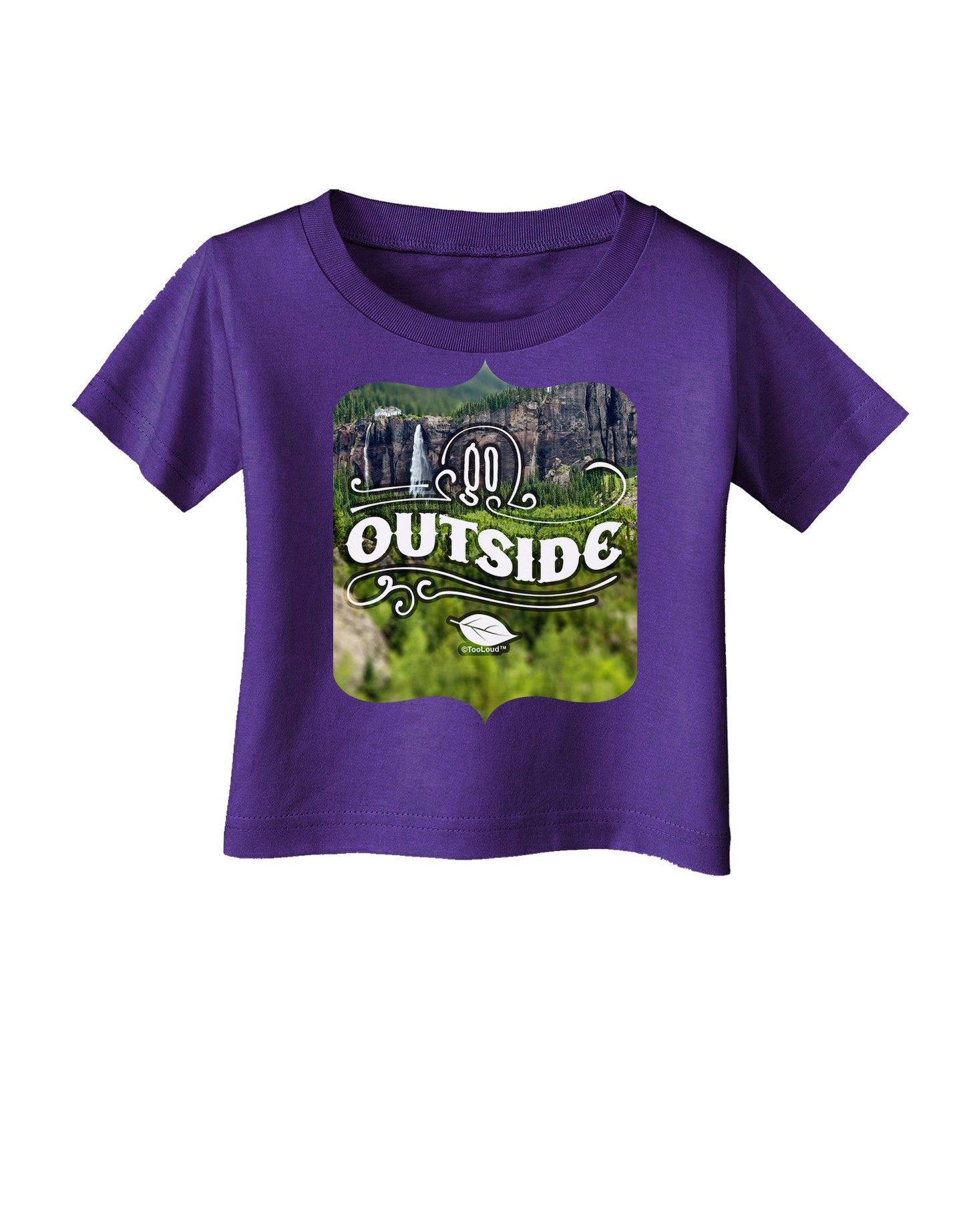 Go Outside - Beautiful Cliffs Infant T-Shirt Dark by-Infant T-Shirt-TooLoud-Purple-06-Months-Davson Sales