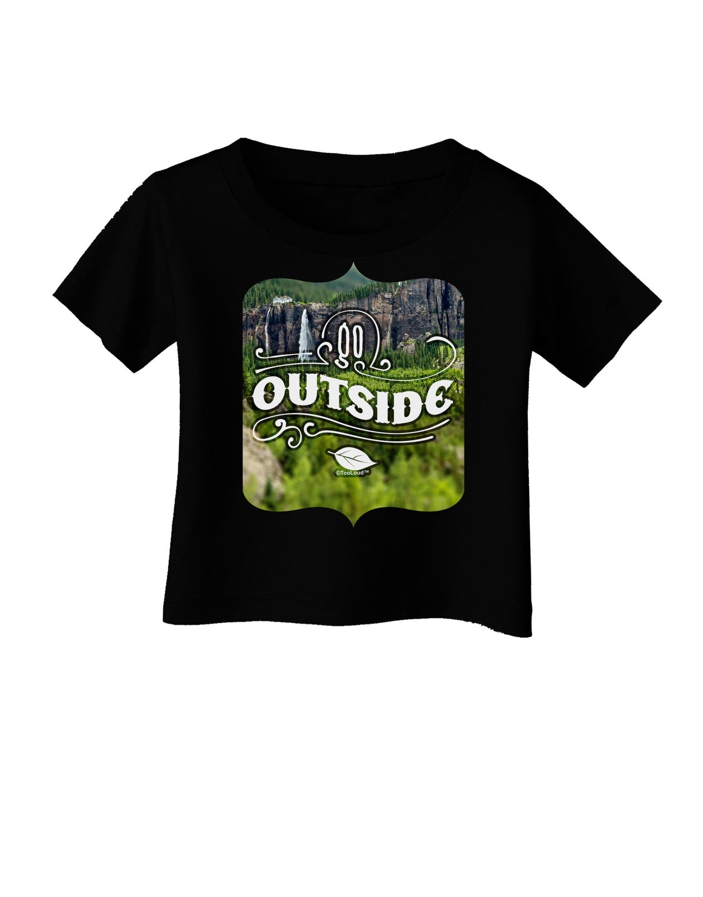 Go Outside - Beautiful Cliffs Infant T-Shirt Dark by-Infant T-Shirt-TooLoud-Black-06-Months-Davson Sales