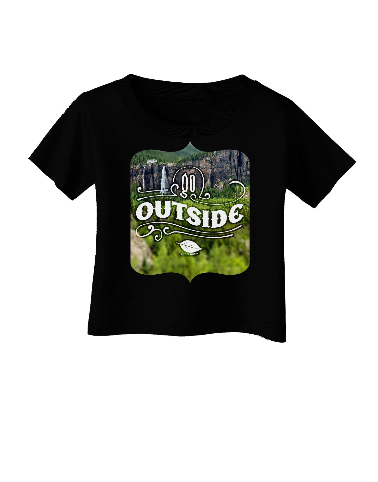 Go Outside - Beautiful Cliffs Infant T-Shirt Dark by-Infant T-Shirt-TooLoud-Black-06-Months-Davson Sales