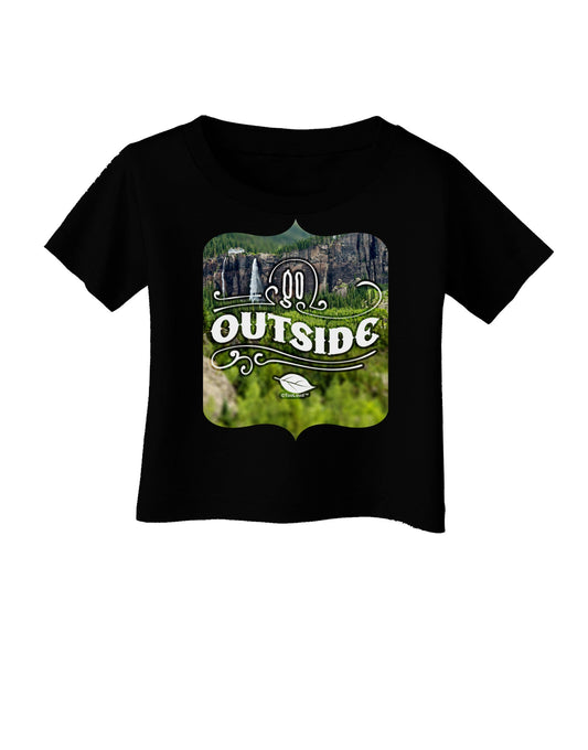 Go Outside - Beautiful Cliffs Infant T-Shirt Dark by-Infant T-Shirt-TooLoud-Black-06-Months-Davson Sales