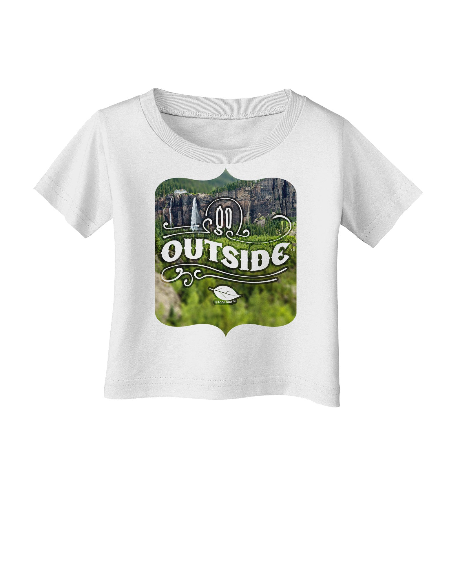 Go Outside - Beautiful Cliffs Infant T-Shirt-Infant T-Shirt-TooLoud-White-06-Months-Davson Sales