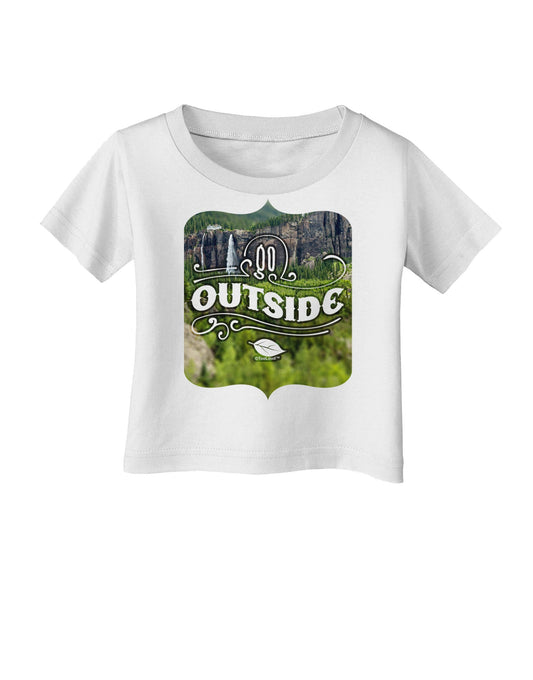Go Outside - Beautiful Cliffs Infant T-Shirt-Infant T-Shirt-TooLoud-White-06-Months-Davson Sales