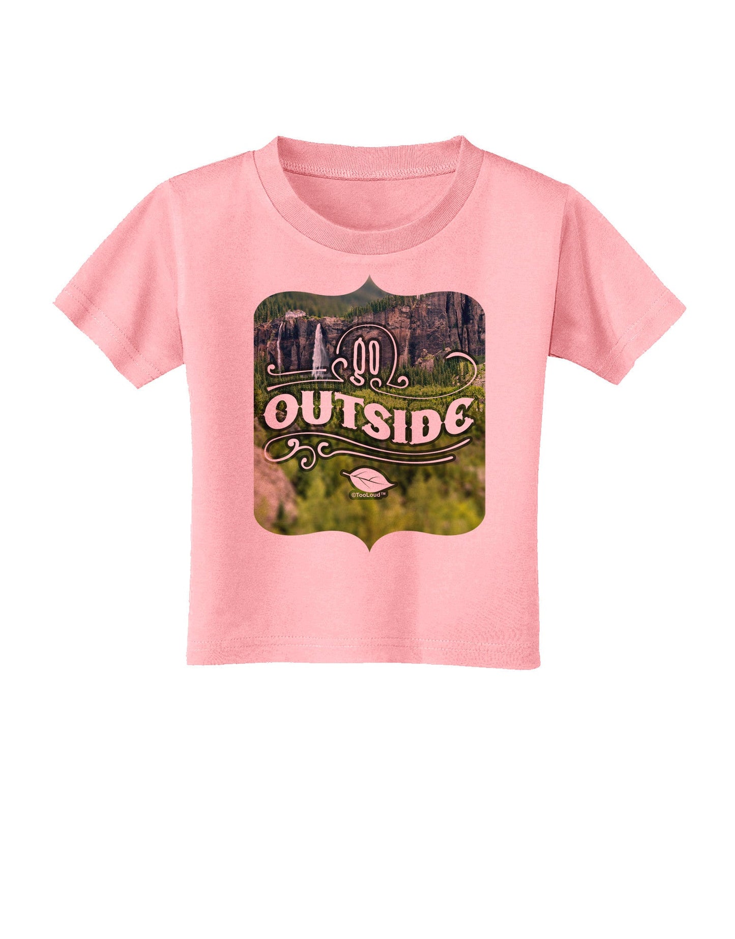 Go Outside - Beautiful Cliffs Toddler T-Shirt-Toddler T-Shirt-TooLoud-Candy-Pink-2T-Davson Sales