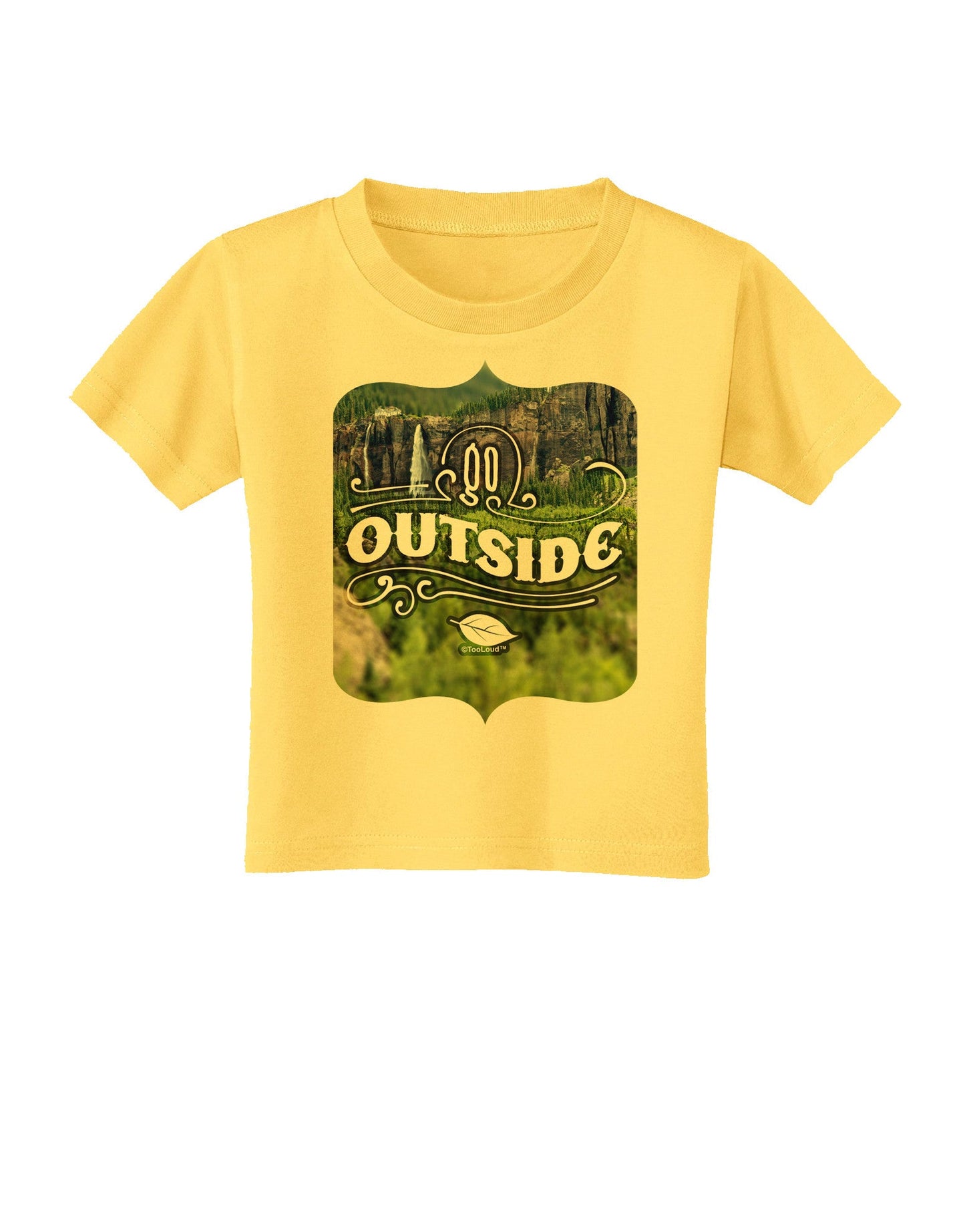 Go Outside - Beautiful Cliffs Toddler T-Shirt-Toddler T-Shirt-TooLoud-Yellow-2T-Davson Sales