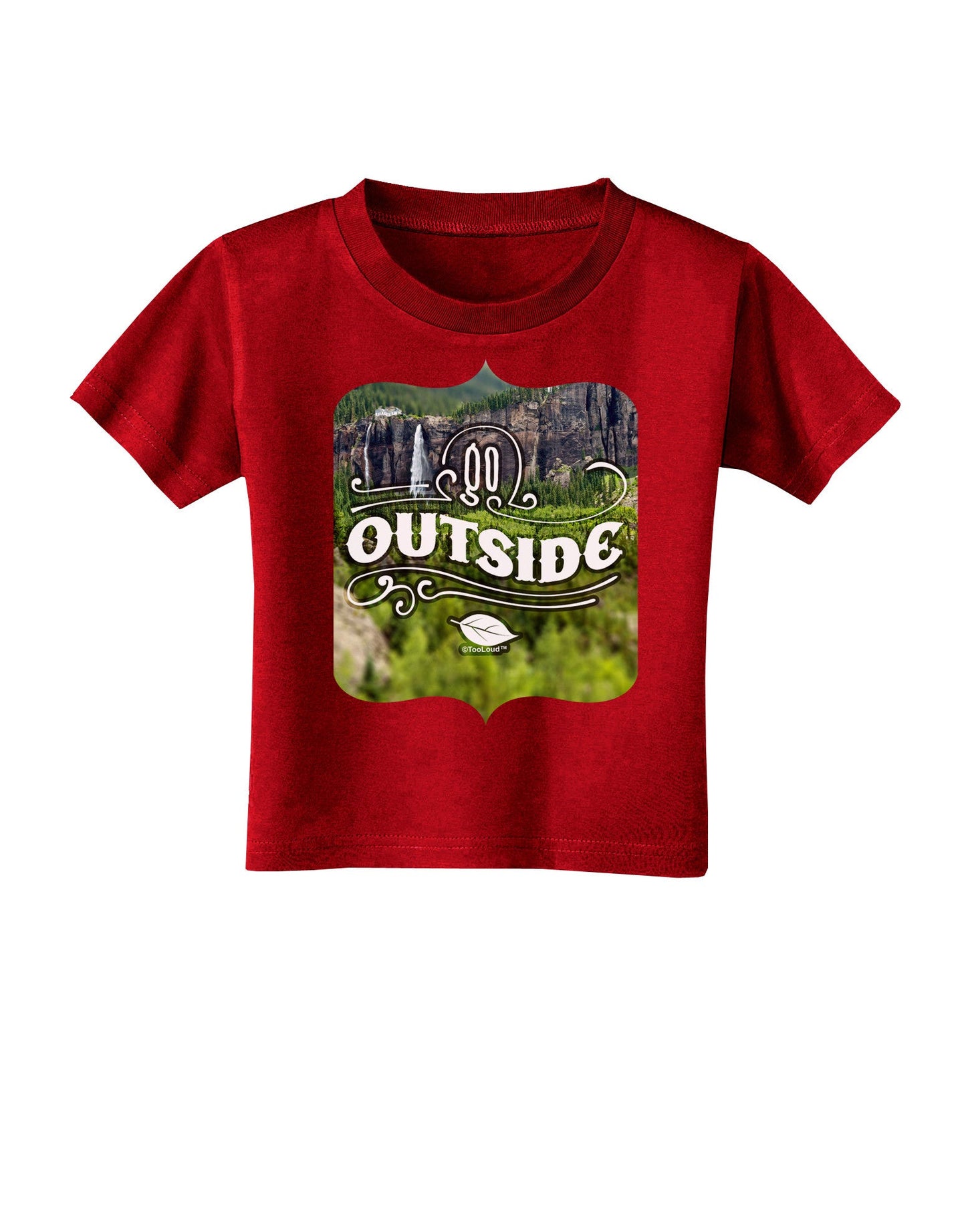 Go Outside - Beautiful Cliffs Toddler T-Shirt Dark by-Toddler T-Shirt-TooLoud-Red-2T-Davson Sales