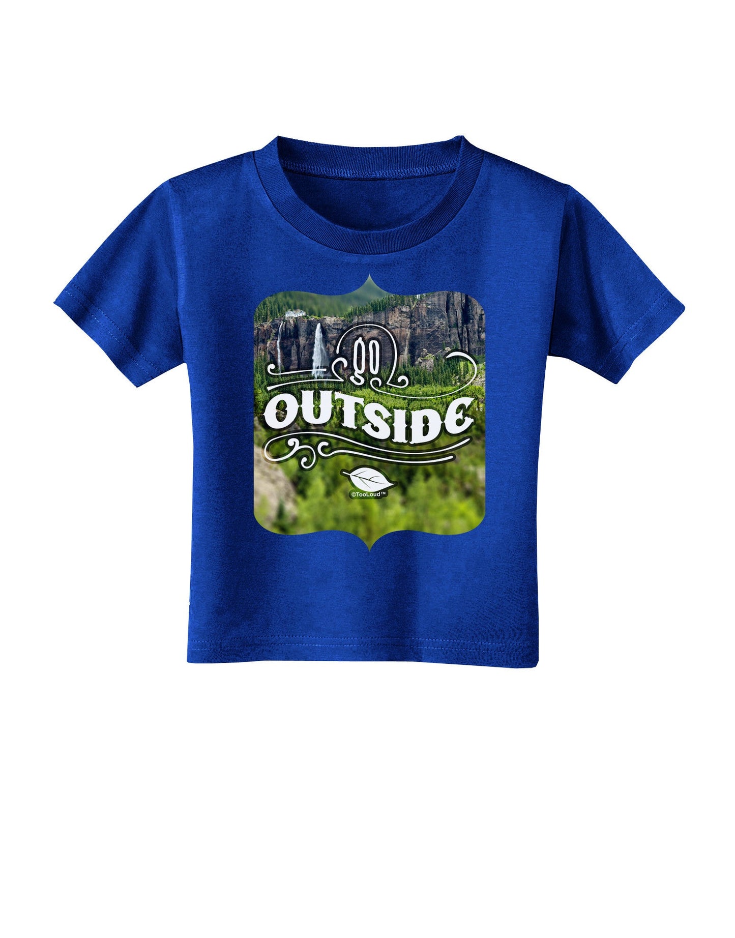 Go Outside - Beautiful Cliffs Toddler T-Shirt Dark by-Toddler T-Shirt-TooLoud-Royal-Blue-2T-Davson Sales