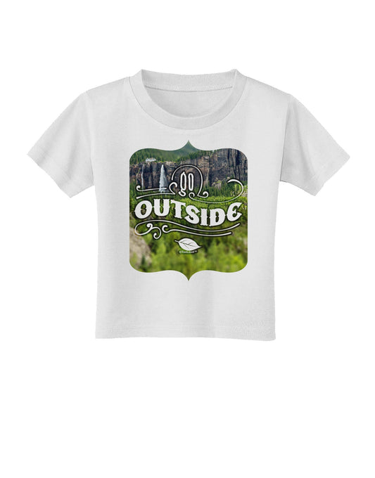Go Outside - Beautiful Cliffs Toddler T-Shirt-Toddler T-Shirt-TooLoud-White-2T-Davson Sales