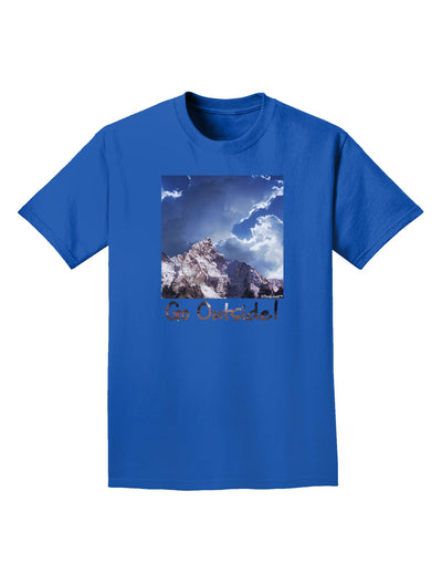 Go Outside Mountain Adult Dark T-Shirt by TooLoud-Mens T-Shirt-TooLoud-Royal-Blue-Small-Davson Sales