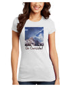 Go Outside Mountain Juniors T-Shirt by TooLoud-Womens Juniors T-Shirt-TooLoud-White-Juniors Fitted X-Small-Davson Sales