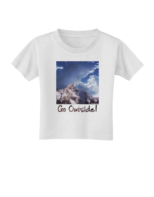 Go Outside Mountain Toddler T-Shirt by TooLoud-Toddler T-Shirt-TooLoud-White-2T-Davson Sales