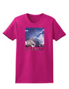 Go Outside Mountain Womens Dark T-Shirt by TooLoud-Womens T-Shirt-TooLoud-Hot-Pink-Small-Davson Sales