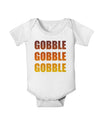 Gobble Gobble Gobble - Thanksgiving Baby Romper Bodysuit-Baby Romper-TooLoud-White-06-Months-Davson Sales