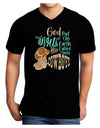 God put Angels on Earth and called them Cowboys Adult V-Neck T-shirt-Mens T-Shirt-TooLoud-Black-Small-Davson Sales