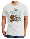 God put Angels on Earth and called them Cowboys  Adult V-Neck T-shirt 