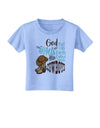 God put Angels on Earth and called them Cowboys Toddler T-Shirt-Toddler T-shirt-TooLoud-Aquatic-Blue-2T-Davson Sales