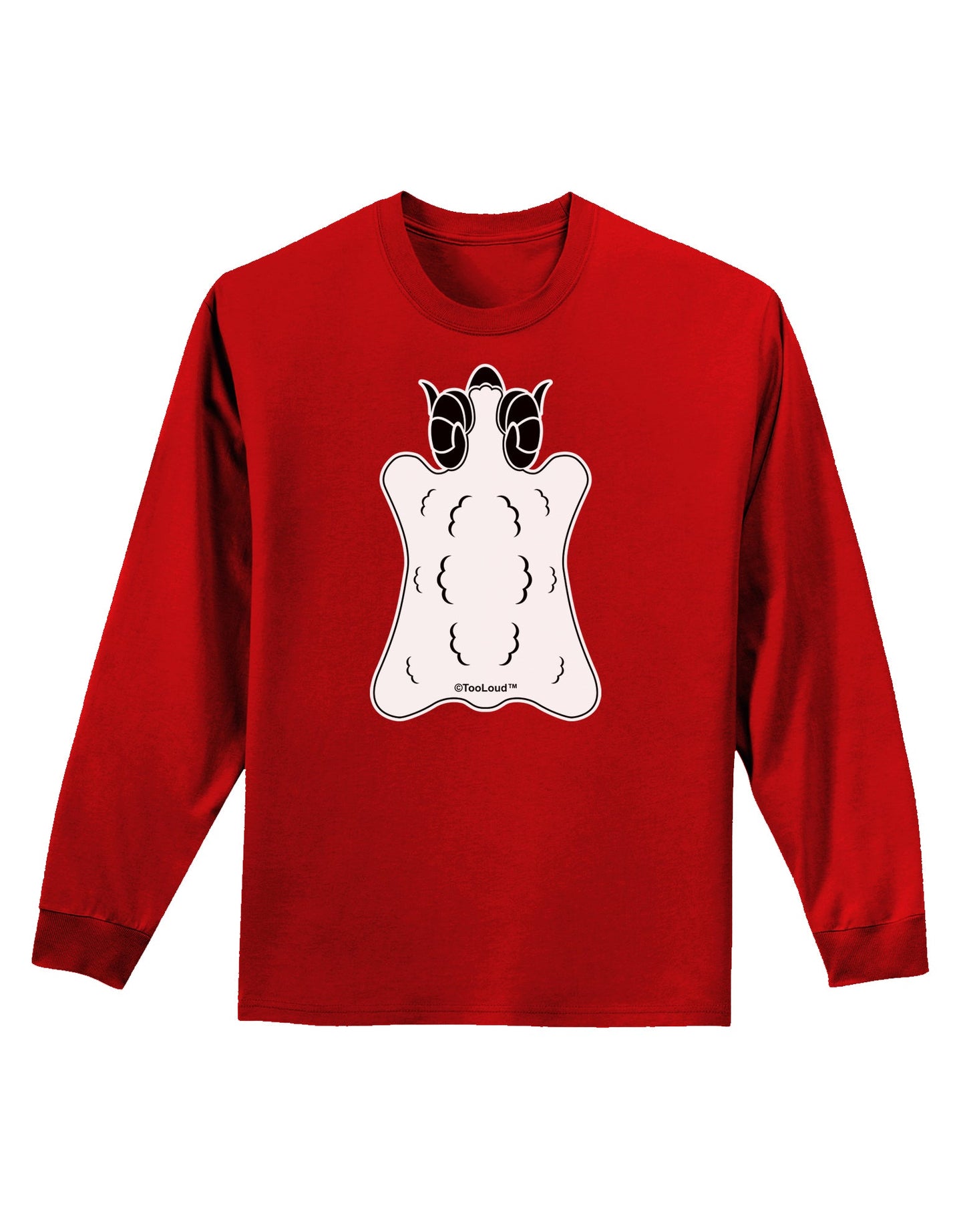 Golden Fleece Black and White Design Adult Long Sleeve Dark T-Shirt by TooLoud-TooLoud-Red-Small-Davson Sales