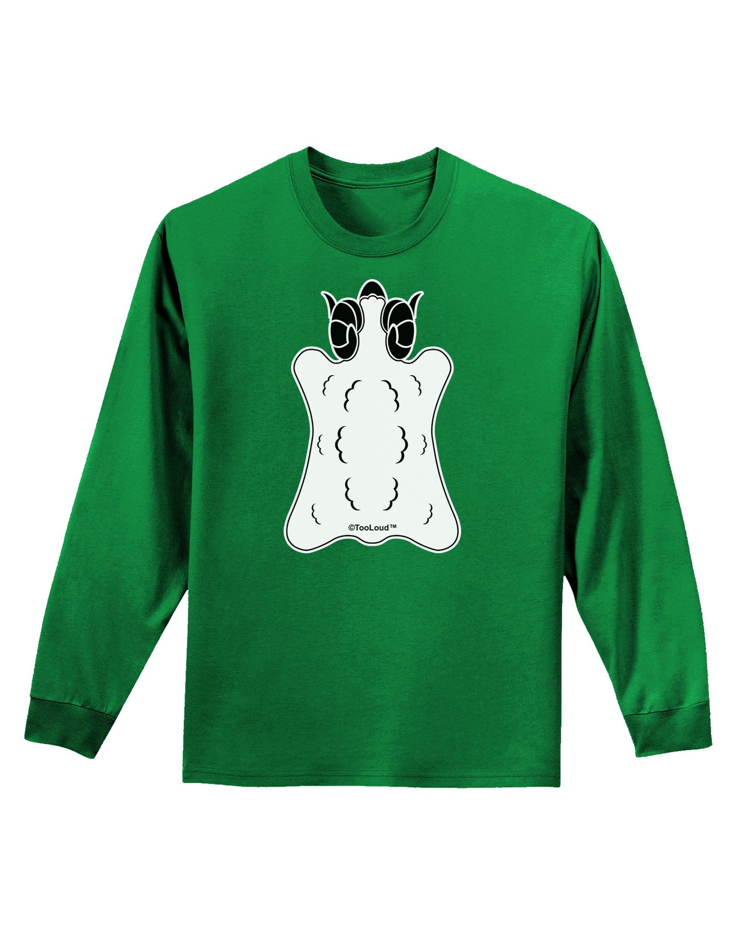 Golden Fleece Black and White Design Adult Long Sleeve Dark T-Shirt by TooLoud-TooLoud-Kelly-Green-Small-Davson Sales