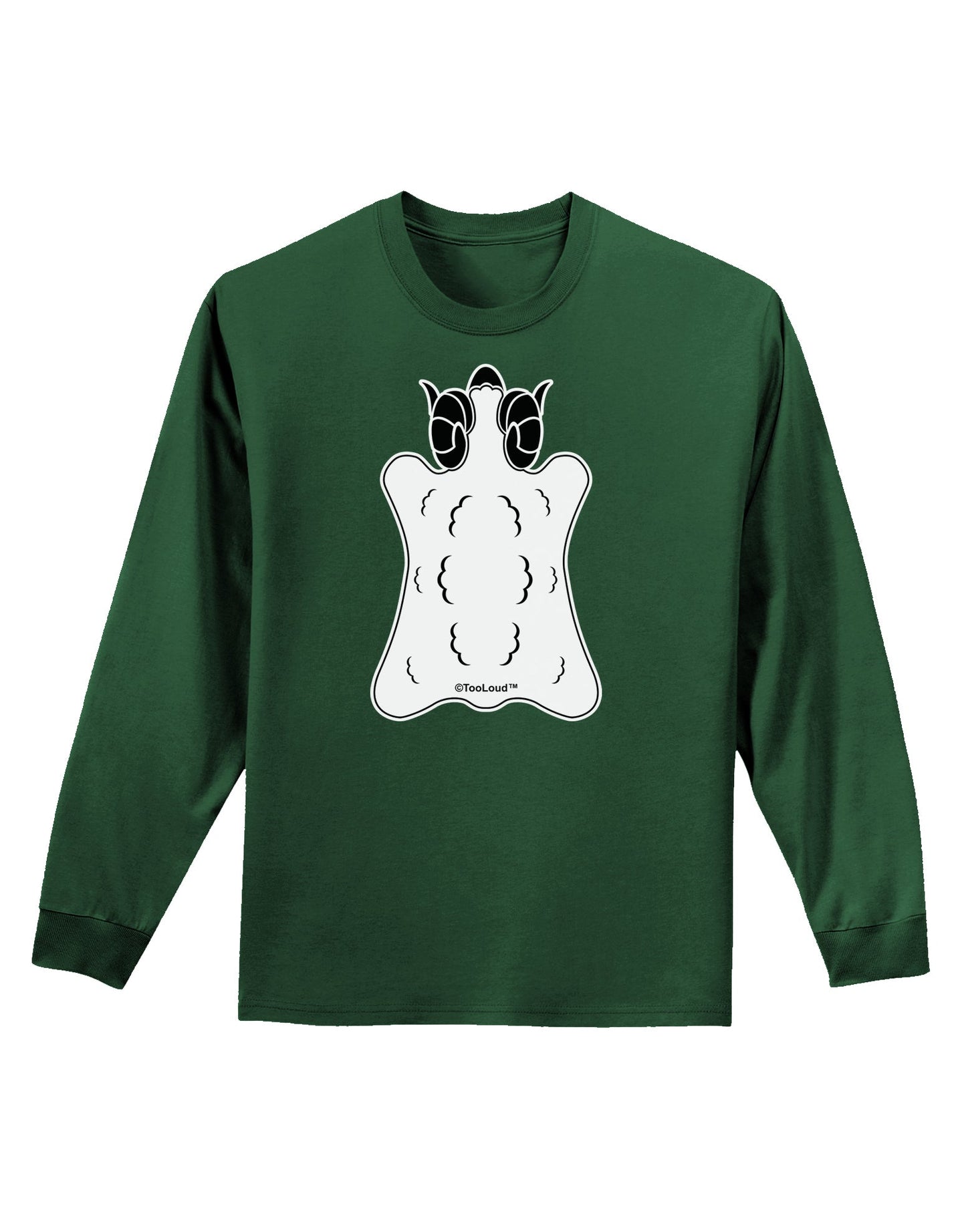 Golden Fleece Black and White Design Adult Long Sleeve Dark T-Shirt by TooLoud-TooLoud-Dark-Green-Small-Davson Sales