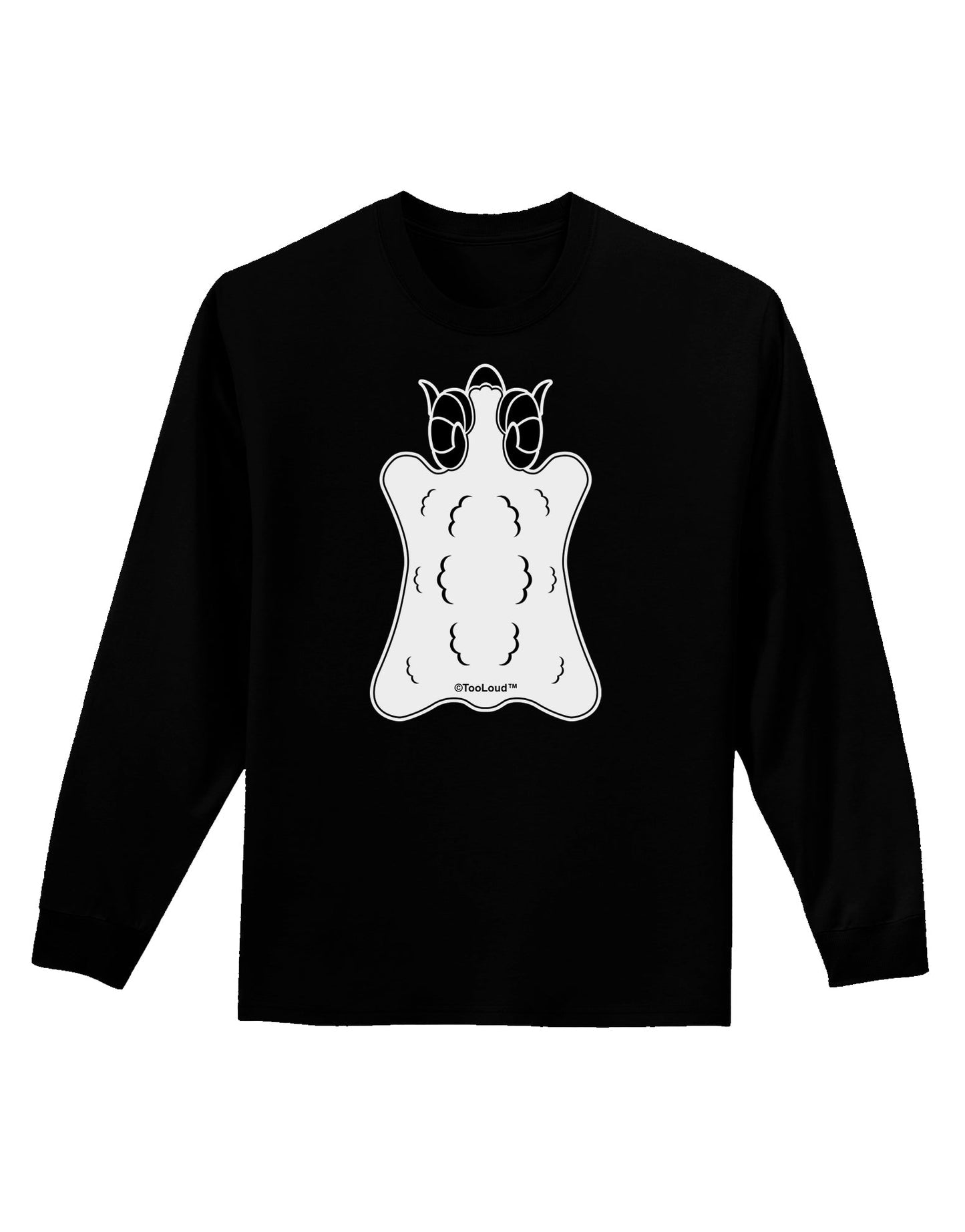 Golden Fleece Black and White Design Adult Long Sleeve Dark T-Shirt by TooLoud-TooLoud-Black-Small-Davson Sales