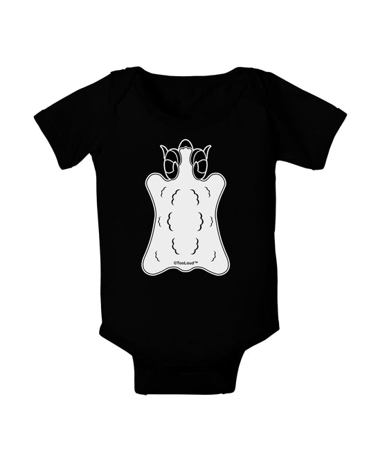 Golden Fleece Black and White Design Baby Romper Bodysuit Dark by TooLoud-Baby Romper-TooLoud-Black-06-Months-Davson Sales