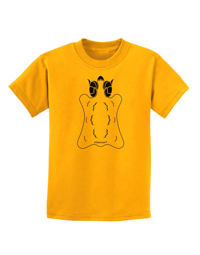 Golden Fleece Black and White Design Childrens T-Shirt by TooLoud-Childrens T-Shirt-TooLoud-Gold-X-Small-Davson Sales