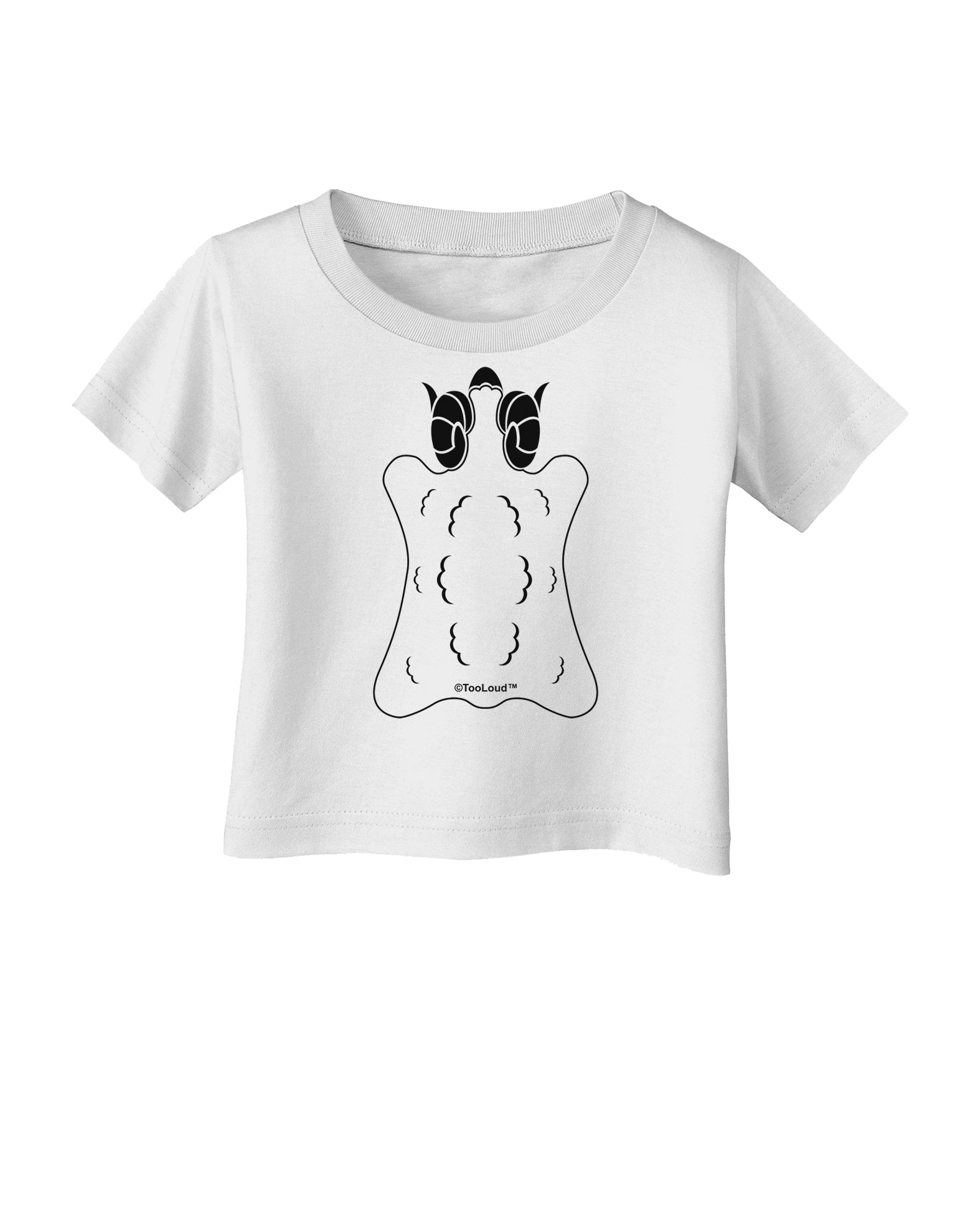 Golden Fleece Black and White Design Infant T-Shirt by TooLoud-Infant T-Shirt-TooLoud-White-06-Months-Davson Sales