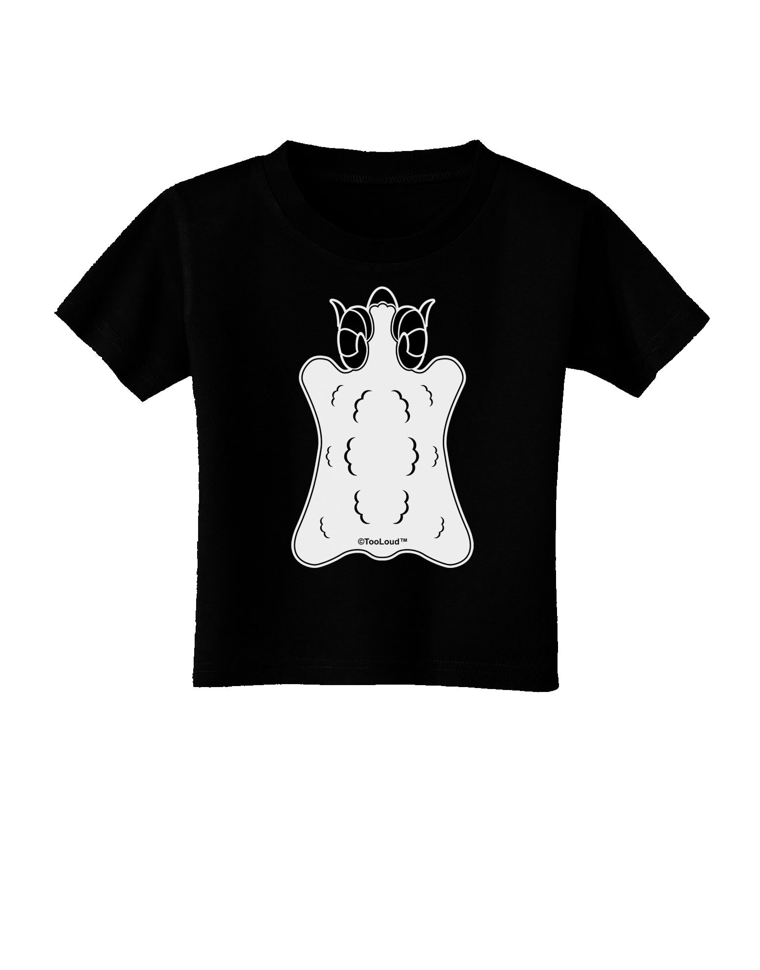 Golden Fleece Black and White Design Toddler T-Shirt Dark by TooLoud-Toddler T-Shirt-TooLoud-Black-2T-Davson Sales