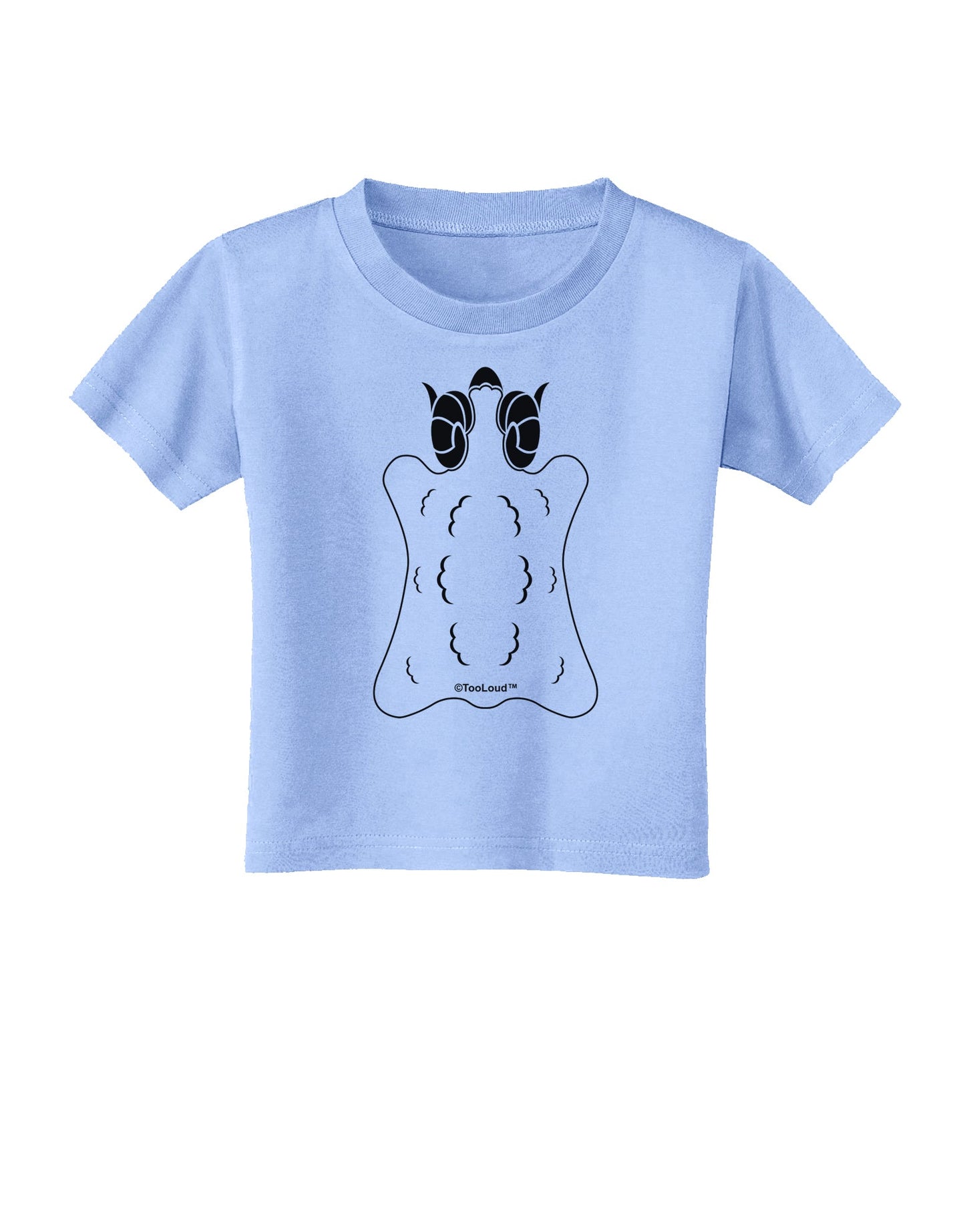 Golden Fleece Black and White Design Toddler T-Shirt by TooLoud-Toddler T-Shirt-TooLoud-Aquatic-Blue-2T-Davson Sales