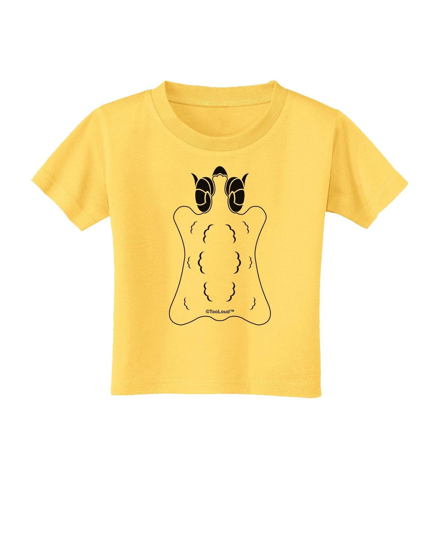 Golden Fleece Black and White Design Toddler T-Shirt by TooLoud-Toddler T-Shirt-TooLoud-Yellow-2T-Davson Sales