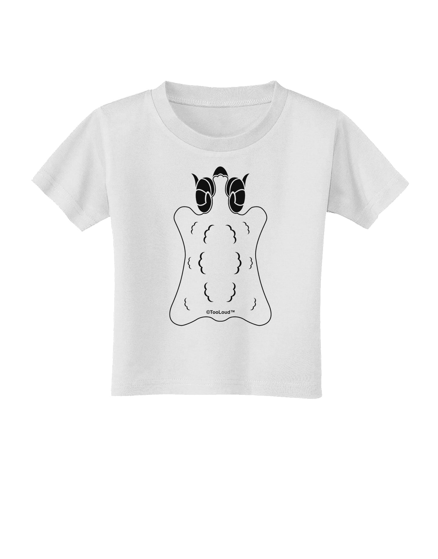 Golden Fleece Black and White Design Toddler T-Shirt by TooLoud-Toddler T-Shirt-TooLoud-White-2T-Davson Sales