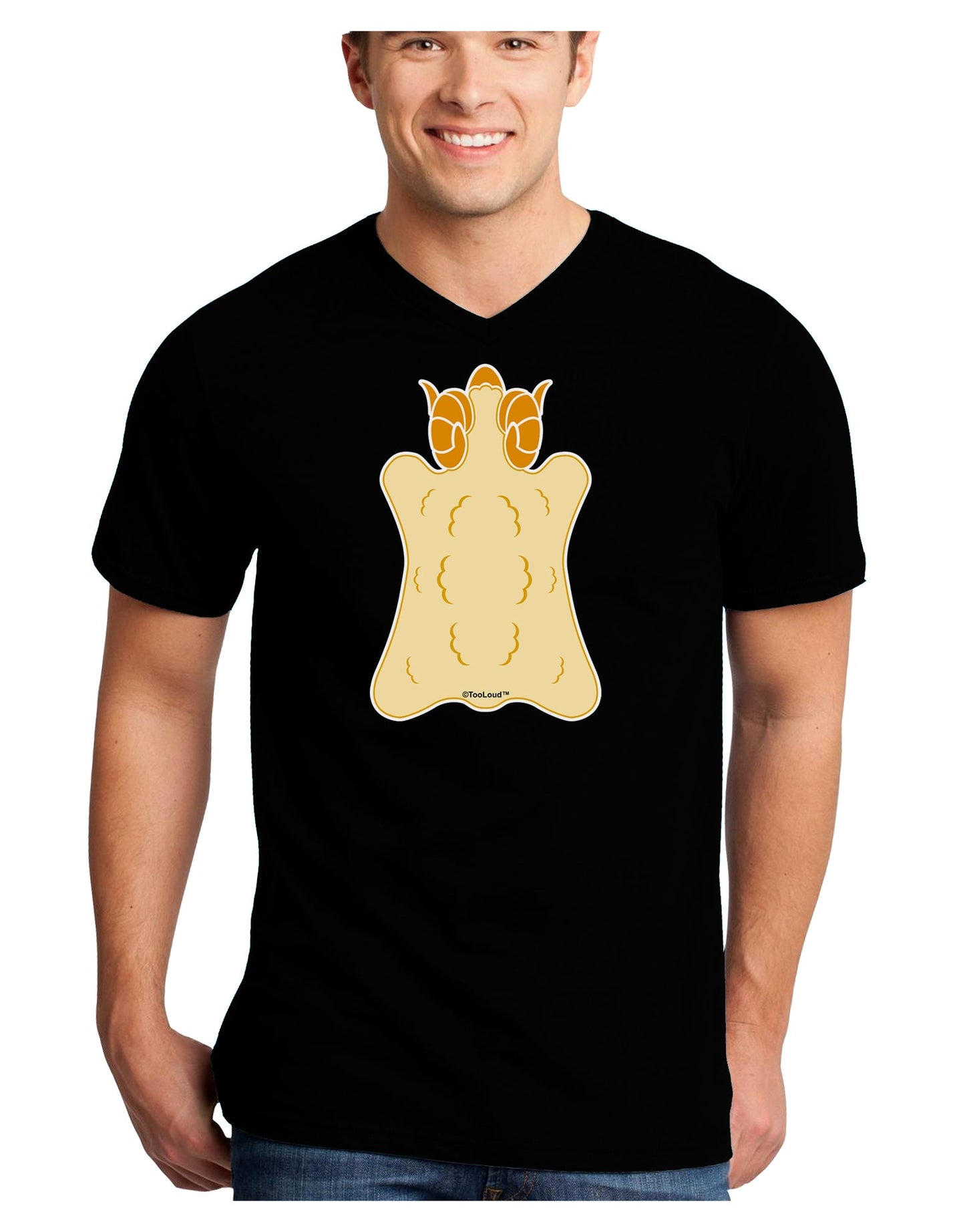 Golden Fleece Design - Mythology Adult Dark V-Neck T-Shirt by TooLoud-Mens V-Neck T-Shirt-TooLoud-Black-Small-Davson Sales