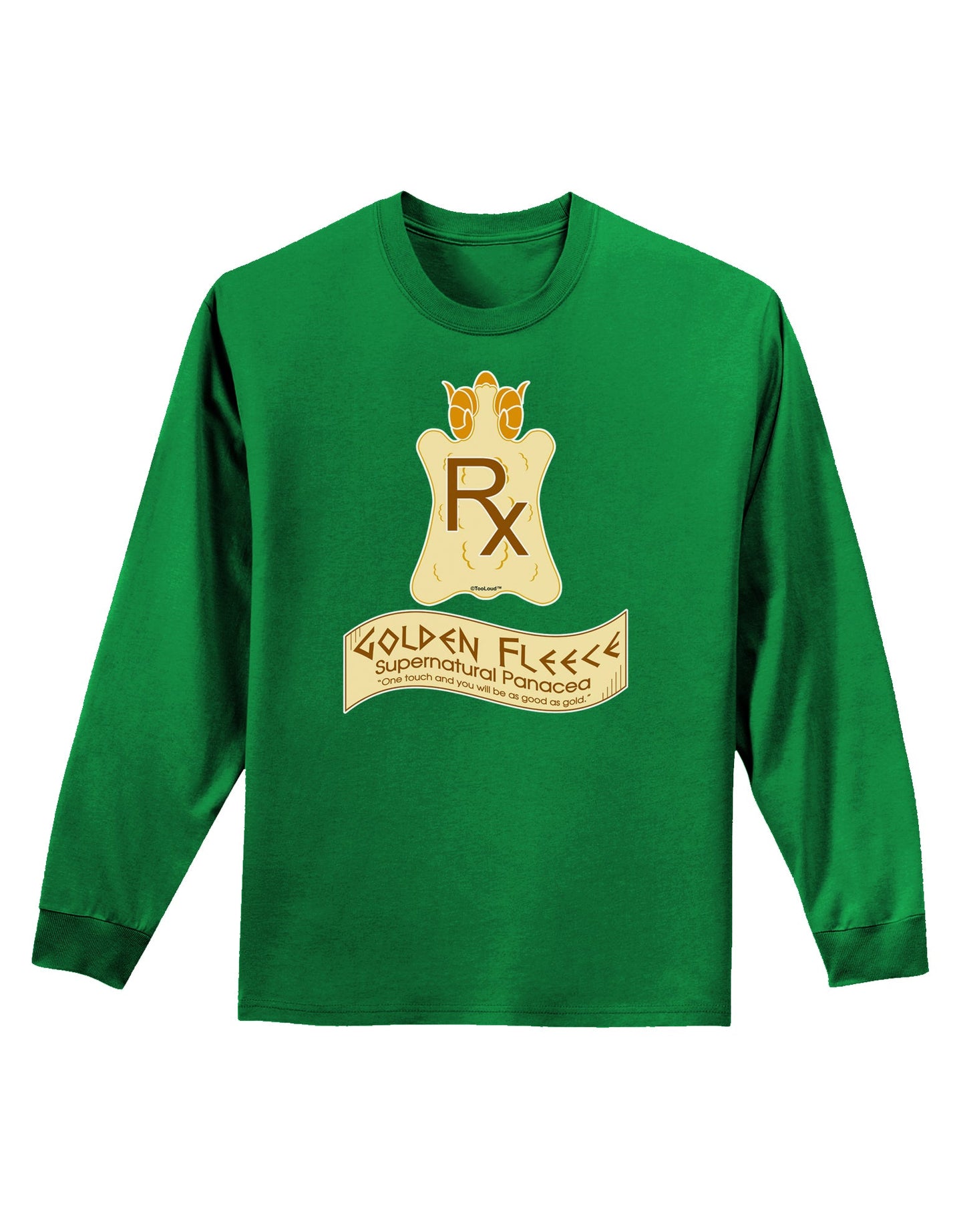 Golden Fleece - Supernatural Panacea Adult Long Sleeve Dark T-Shirt by TooLoud-TooLoud-Kelly-Green-Small-Davson Sales