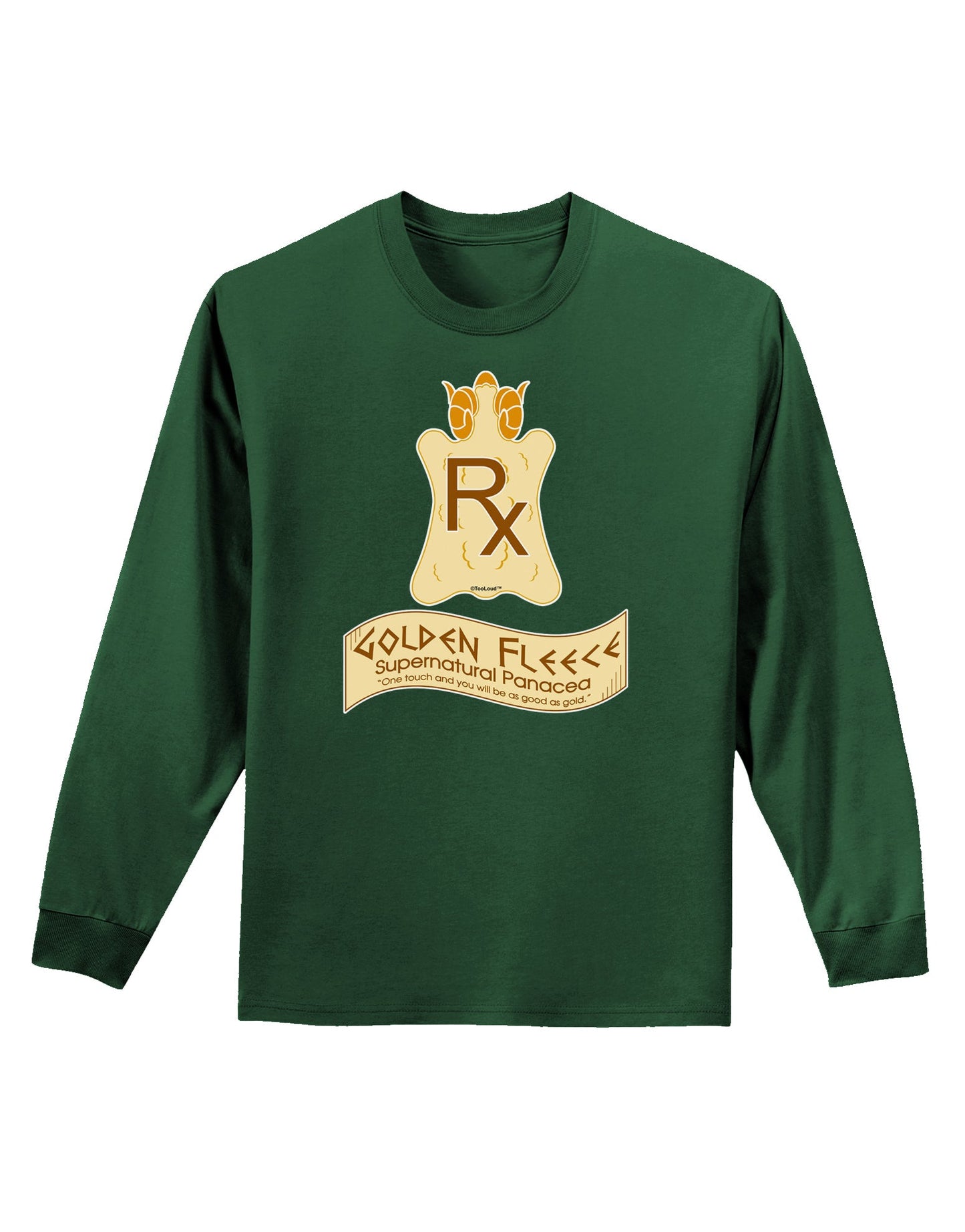 Golden Fleece - Supernatural Panacea Adult Long Sleeve Dark T-Shirt by TooLoud-TooLoud-Dark-Green-Small-Davson Sales
