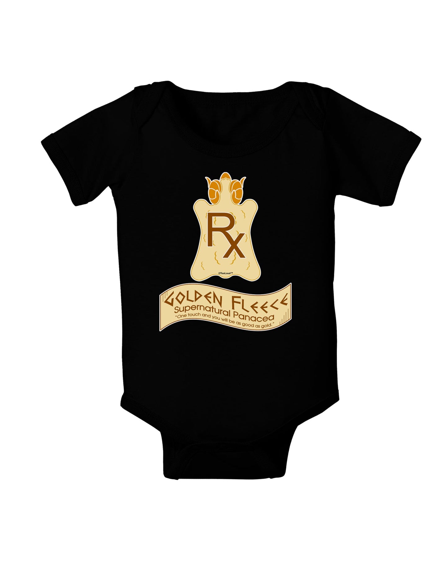 Golden Fleece - Supernatural Panacea Baby Romper Bodysuit Dark by TooLoud-Baby Romper-TooLoud-Black-06-Months-Davson Sales