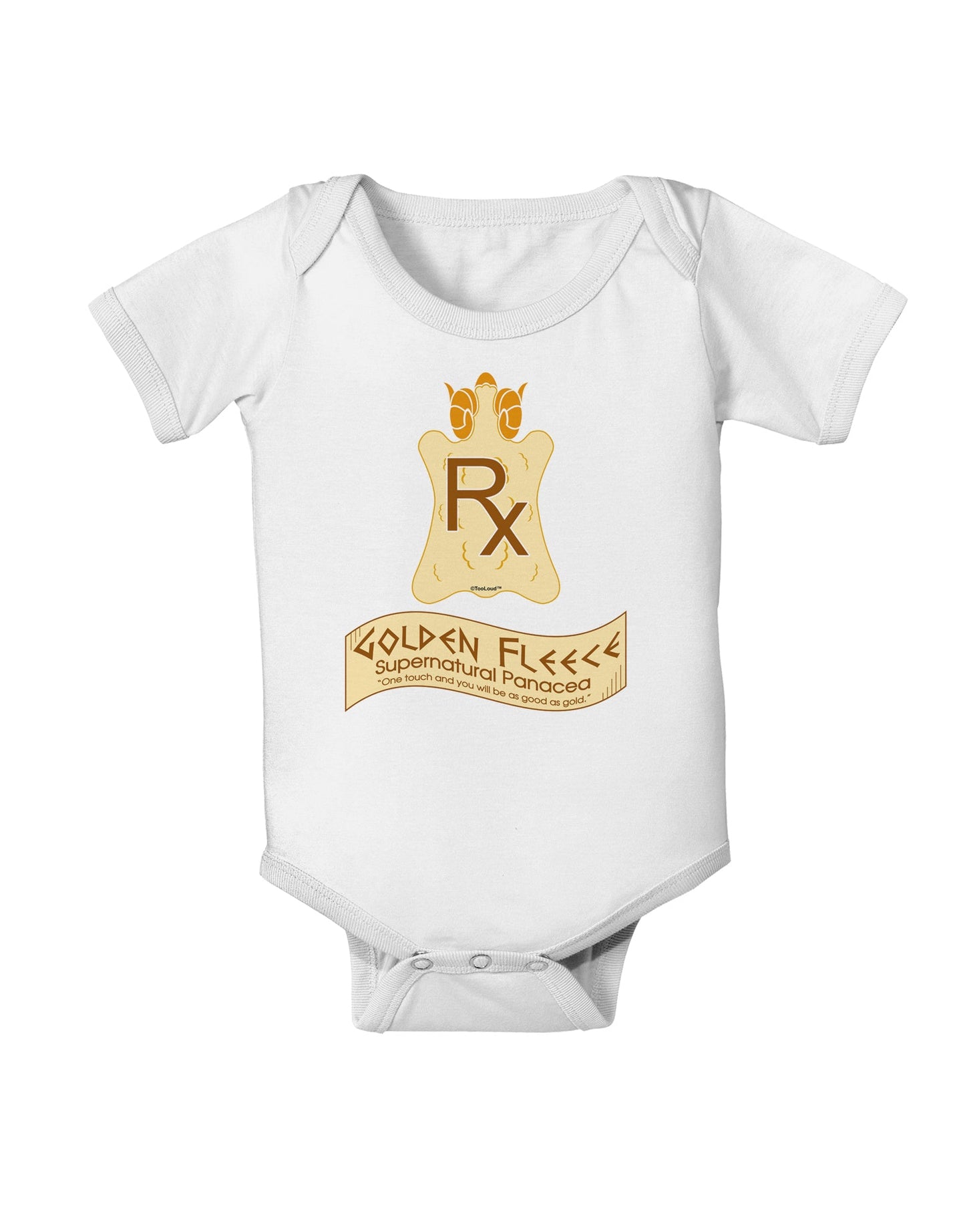 Golden Fleece - Supernatural Panacea Baby Romper Bodysuit by TooLoud-Baby Romper-TooLoud-White-06-Months-Davson Sales