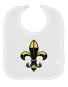 Golden Fleur de Lis Baby Bib