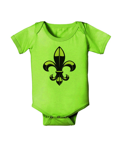 Golden Fleur de Lis Baby Romper Bodysuit-Baby Romper-TooLoud-Lime-06-Months-Davson Sales