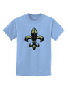 Golden Fleur de Lis Childrens T-Shirt-Childrens T-Shirt-TooLoud-Light-Blue-X-Small-Davson Sales