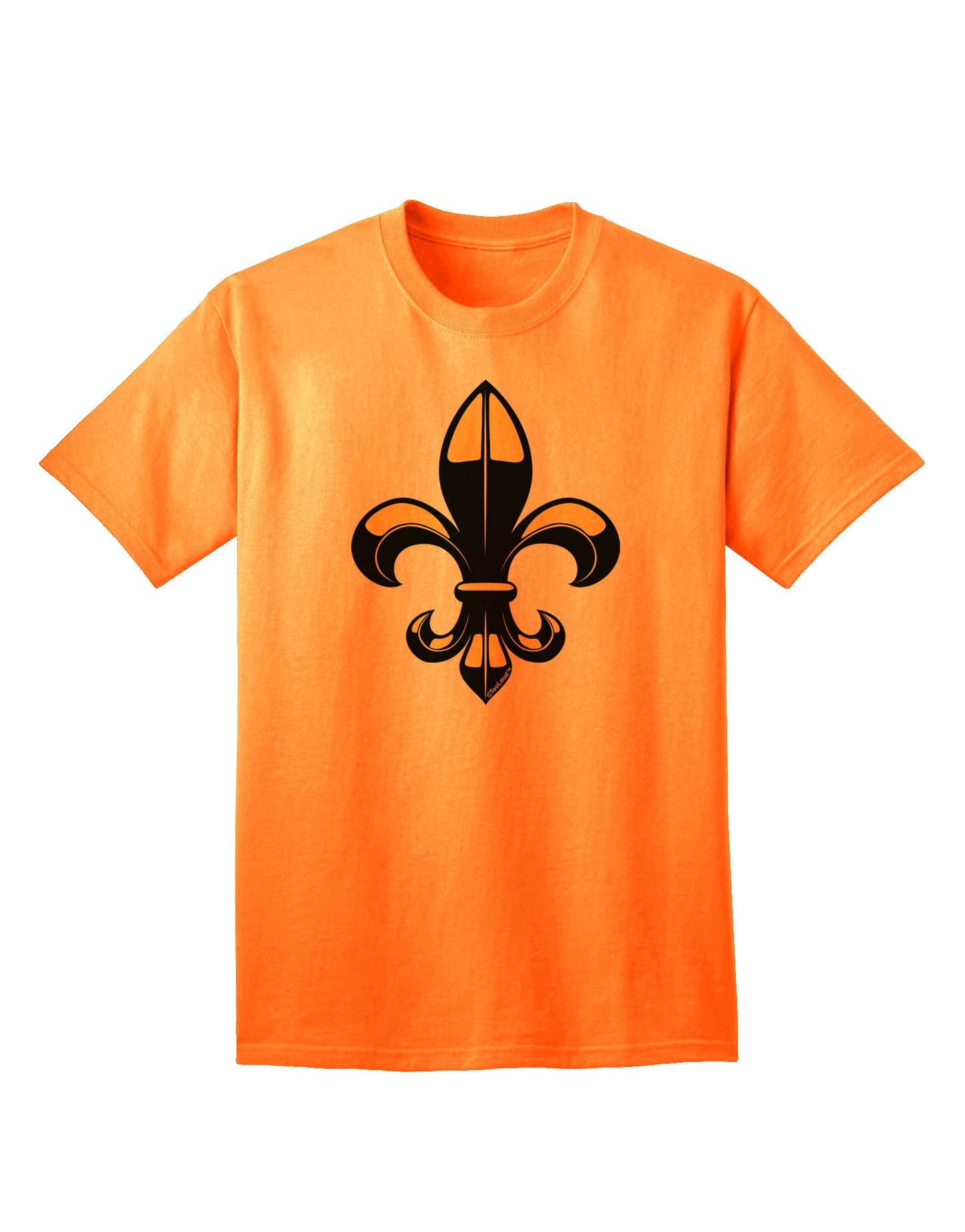 Golden Fleur de Lis - Premium Adult T-Shirt Collection-Mens T-shirts-TooLoud-Neon-Orange-Small-Davson Sales
