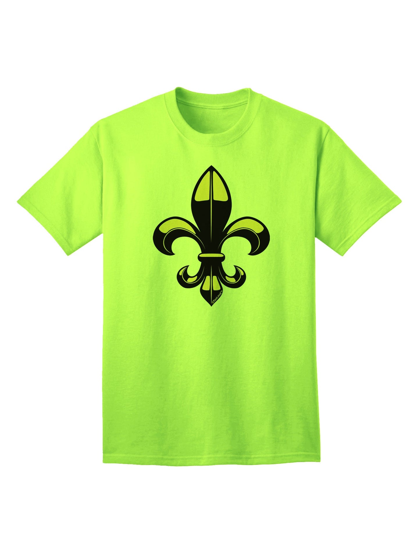 Golden Fleur de Lis - Premium Adult T-Shirt Collection-Mens T-shirts-TooLoud-Neon-Green-Small-Davson Sales