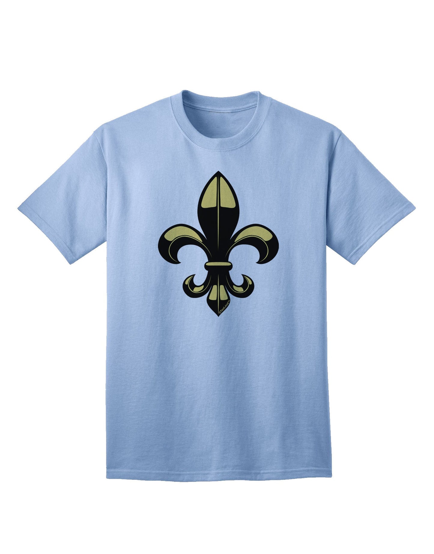 Golden Fleur de Lis - Premium Adult T-Shirt Collection-Mens T-shirts-TooLoud-Light-Blue-Small-Davson Sales
