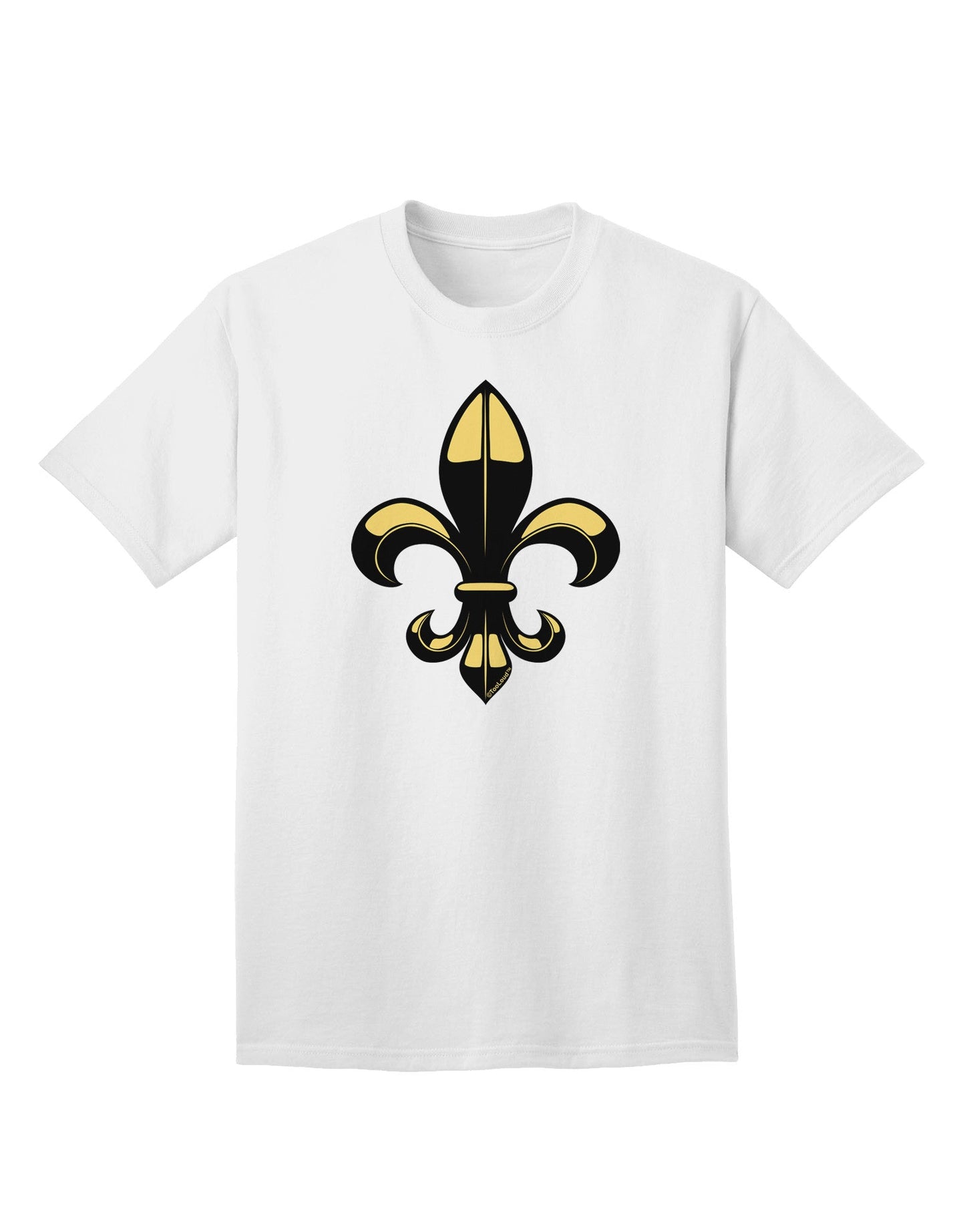 Golden Fleur de Lis - Premium Adult T-Shirt Collection-Mens T-shirts-TooLoud-White-Small-Davson Sales