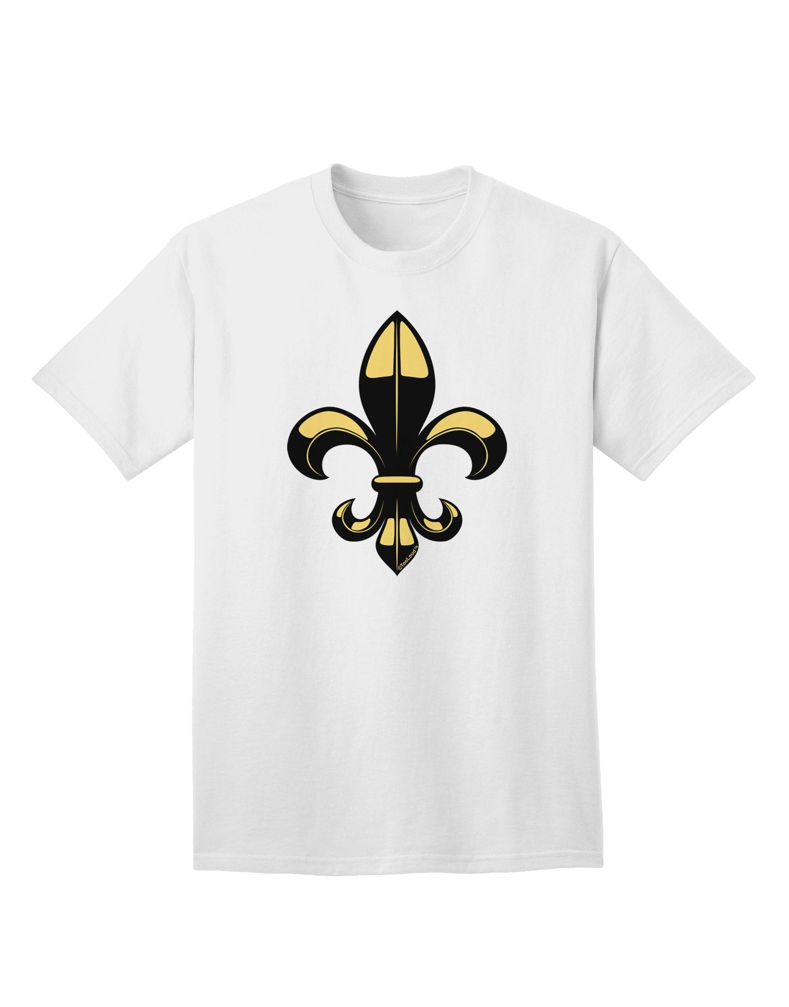 Golden Fleur de Lis - Premium Adult T-Shirt Collection-Mens T-shirts-TooLoud-White-Small-Davson Sales