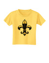 Golden Fleur de Lis Toddler T-Shirt-Toddler T-Shirt-TooLoud-Yellow-2T-Davson Sales